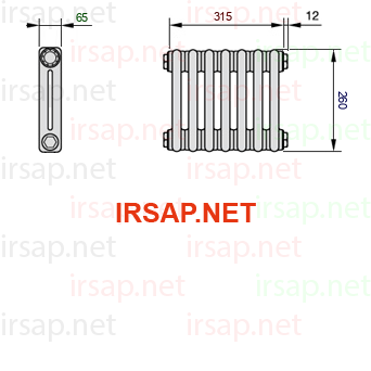 Радиатор IRSAP Tesi 20260/7 T12 CL 01
